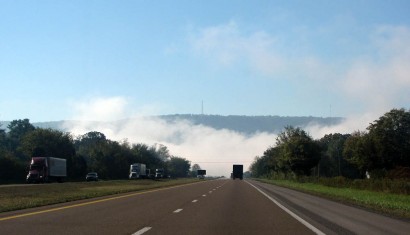 Fog above the Tennessee River