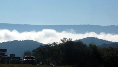 Fog in the mountains.