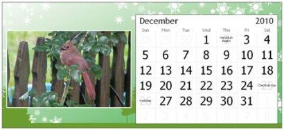 December Page for Rural Ramblings Critter Calendar for 2010 December Page for Rural Ramblings Critter Calendar for 2010
