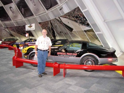 The Farmer at the Corvette Museum picture of man by Corvette