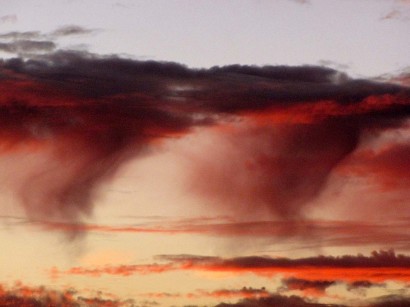 picture of clouds at sunset