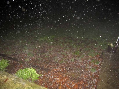 picture of hail falling